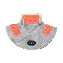 Cozy Luxury Heated Shoulder and Neck Warmer for Pain Relief &amp; Vibration Massager - £23.73 GBP