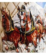 Budweiser Clydesdale Holiday Beer Stein Collector&#39;s A Series 1986 Vintag... - €85,85 EUR