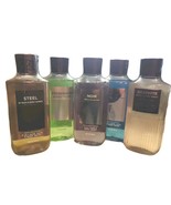 5 Bath &amp; Body Works STEEL, Noir, Graphite, Freshwater &amp; Ocean Shower Gel... - €44,66 EUR