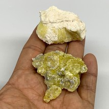 47.5g, 1.7&quot;-1.8&quot;, 2pcs, Rough Brucite Crystal Mineral Specimens @Pakistan, B2737 - £9.43 GBP