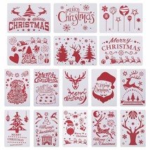 16pcs Hot Album Decorative Embossing Elk&amp;Santa Claus DIY Craft Layering Stencils - £13.66 GBP