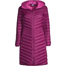 LANDS' END Long Down COAT PLUS Size: 1X PETITE New SHIP FREE Barbie FUCH... - $199.00