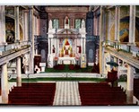 St Louis Cathedral Interior New Orleans Louisiana LA UNP Linen Postcard Y4 - £3.07 GBP