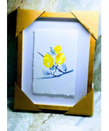 Pier 1 painting 11x14” Lemons On Brunch Picture Frame Wall Art Wood Glas... - $857.29 MXN