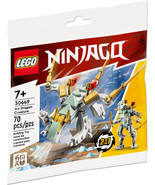 LEGO Ninjago Ice Dragon Creature Polybag Set 30649, 70 Pieces, 2-in-1 New - £8.17 GBP