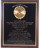 United States Army Soldier's Creed Plaque - Gift - Basic Training Graduation - $36.99