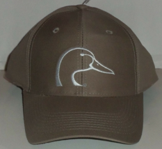 NEW!  MENS DUCKS UNLIMITED BEIGE KHAKI NOVELTY BASEBALL HAT - $23.33