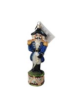 Christopher Radko GRAND STAND Blue Jacket NUTCRACKER Napoleon Ornament R... - $94.05