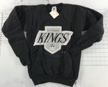 Vintage Los Angeles Kings Crewneck Sweatshirt Boys Medium 10-12 Black Gr... - $39.59