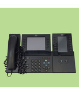 Cisco CP-9971 VoIP Business Phone w/ Key Expansion Module CP-CKEM-C #MP5420 - £32.65 GBP