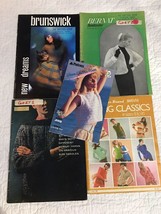 Knit Knitting Booklets Books Patterns for Clothing Shirt Sweater Dress Lot of 5 - £7.04 GBP