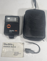 Camera Flash Starblitz 2200A-Quick, Bag, Adapter, Manual 80s Japan Vinta... - £15.40 GBP