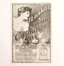Pinaud&#39;s French Carnation Pink Perfume 1899 Advertisement Victorian Beau... - €17,25 EUR