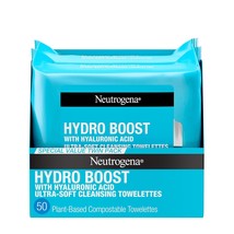 Neutrogena Hydro Boost Facial Cleansing Towelettes + Hyaluronic Acid, Hydrating  - £19.16 GBP