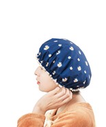 shower bath cap double layer hat salon cover adjustable reusable - $5.21