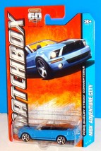 Matchbox 2013 MBX Adventure City Series #55 Ford Shelby GT500 Convertible Blue - $6.00