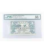 1920 Dinamarca 5 Coronas Nota (AU-55 Red PMG ) Nacional Banco Cinco Kr P... - €474,65 EUR
