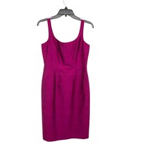 Vintage Laundry by Shelli Seagal Dress Womens 4 Used Magenta Silk - £46.71 GBP