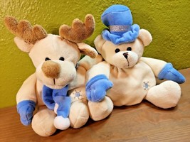 2 r² International Winter Themed Polar Bear and Moose Stuffed Animal Plush Toy - £19.46 GBP