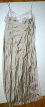 NWT New Josie Natori L Silk Lace Lolita Womens Night Long Gown Designer Pink Tan - £385.62 GBP