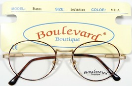 New Boulevard Boutique B4080 Mda Demi Amber /GOLD Eyeglasses Glasses 50-18-140mm - £19.45 GBP