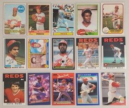 Cincinnati Reds Lot of 15 MLB Baseball 1960&#39;s,70&#39;s,80&#39;s,90&#39;s Pete Rose, Lee May - £11.28 GBP