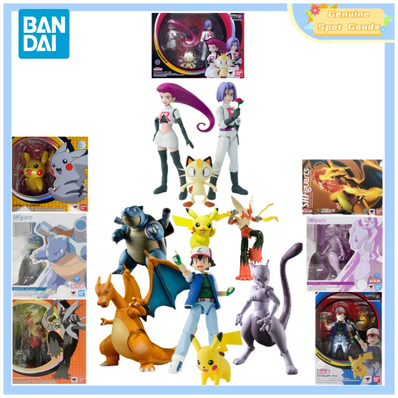 Genuine Bandai POKEMON SHF Rocket Team Mewtwo Anime Action Figures Model... - $77.51+