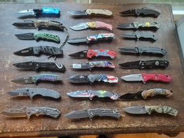 Lot Of 24 Tactical Knives New &amp; Used - $138.59