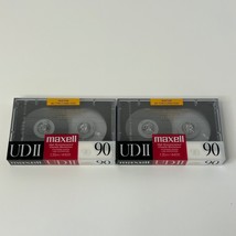 New NIP Lot of 2 Maxell UDII 90 Type II High Bias Blank Audio Cassette T... - $11.38