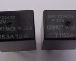 SET OF 2 MITSUBISHI OEM OMRON MR122409 RELAYS 1 YEAR WARRANTY FREE SHIPP... - $10.95