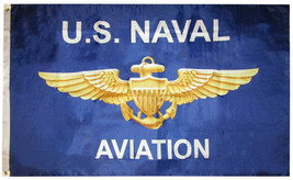 3x5 USN United States Navy U.S. Naval Aviation 3&#39;x5&#39; Premium Poly Flag Banner - £15.71 GBP