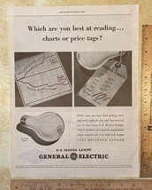 Vintage Print Ad G-E Mazda Lamps General Electric Buy War Bonds 13.5&quot; x ... - $13.71