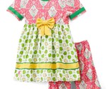 NEW Boutique Apple Girls Dress &amp; Ruffle Shorts Back to School Outfit Siz... - $12.99