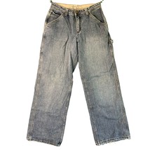 Lee Dungarees Boys Size 18 Reg Straight Leg Medium Wash Jeans Carpenter Painter - £11.86 GBP