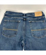 Abercrombie &amp; Fitch Jeans Mens 34x31 Super Skinny Button Fly Cut Off Den... - $38.63 CAD