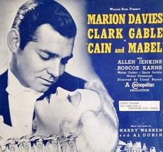 1936 I&#39;ll Sing You 1000 Love Songs Clark Gable Sheet Music Cain And Mabe... - $29.99
