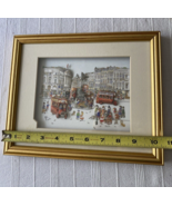 Framed Decoupage Print Studios of John Ellam Piccadilly Circus Diane Els... - $29.69