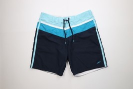 Vintage Y2K Speedo Mens XL Faded Striped Color Block Lined Shorts Swim T... - $24.70