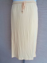  Woman Within Lighter Weight Cotton Jersey Stretch Waist Longer Skirt S 12W - £6.22 GBP