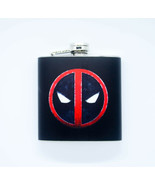 HIP FLASK Stainless Steel DEADPOOL super heroes 6oz 170 ml with Screw Cap - £13.98 GBP