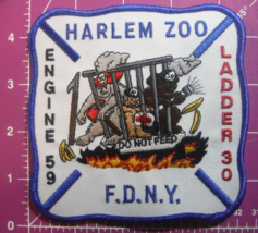 FDNY-New York City Fire Department Engine 59 Harlem Zoo patch - $10.00