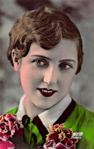 BEAUTIFUL YOUNG WOMAN~STYLISH FASHION~1920s E.K.C. #3356 FRENCH PHOTO PO... - $10.79