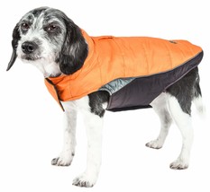 DOGHELIOS &#39;Hurricane-Waded&#39; Plush Adjustable 3M Reflective Insulated Winter Pet  - £41.49 GBP
