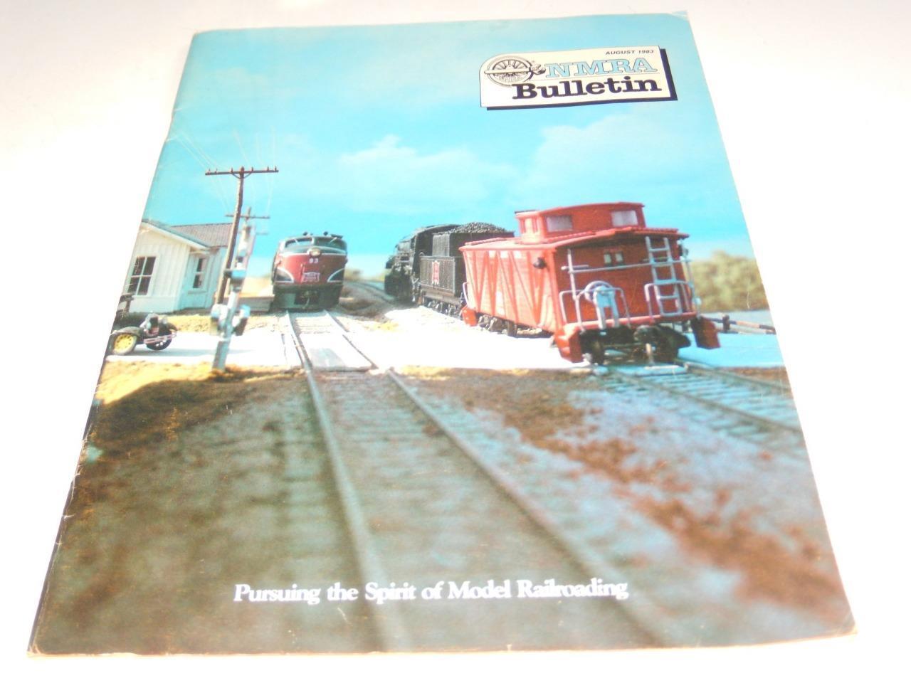 Primary image for OLDER MAGAZINE- NMRA BULLETIN- AUGUST 1983 -  FAIR -W4