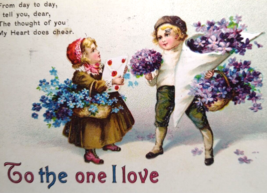 To The One I Love Valentine Postcard Unsigned Ellen Clapsaddle 1912 Series 1835 - $18.00