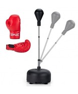 Adjustable Freestanding Punching Bag with Boxing Gloves-Black - Color: B... - $2,626.32 MXN