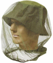 Over The Head &amp; Face MOSQUITO NET full 360 coverage green mesh misquito ... - £16.65 GBP