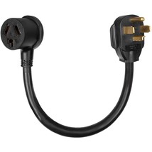 3 Prong To 4 Prong Dryer Adapter Cord 1.5 Foot - 10/3 Stw Black Outlet P... - $30.99