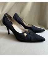 Vintage Dior Gray Denim Heels Shoes Size 36 - $3,986.32 MXN