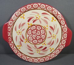 Temptations Trivet, Plate, Candle Underplate Red-Yellow 9&quot; by Tara Old World - £8.60 GBP